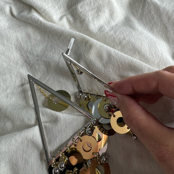 🔥🔥 HM X Paco Rabanne Beaded Disc-embellished Earrings 🔥🔥 - Picture 16 of 16